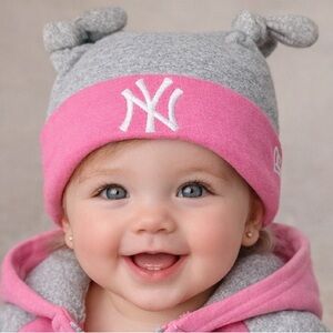NWOT ! Baby Girls NY Yankees ⚾️ Cap Size Newborn